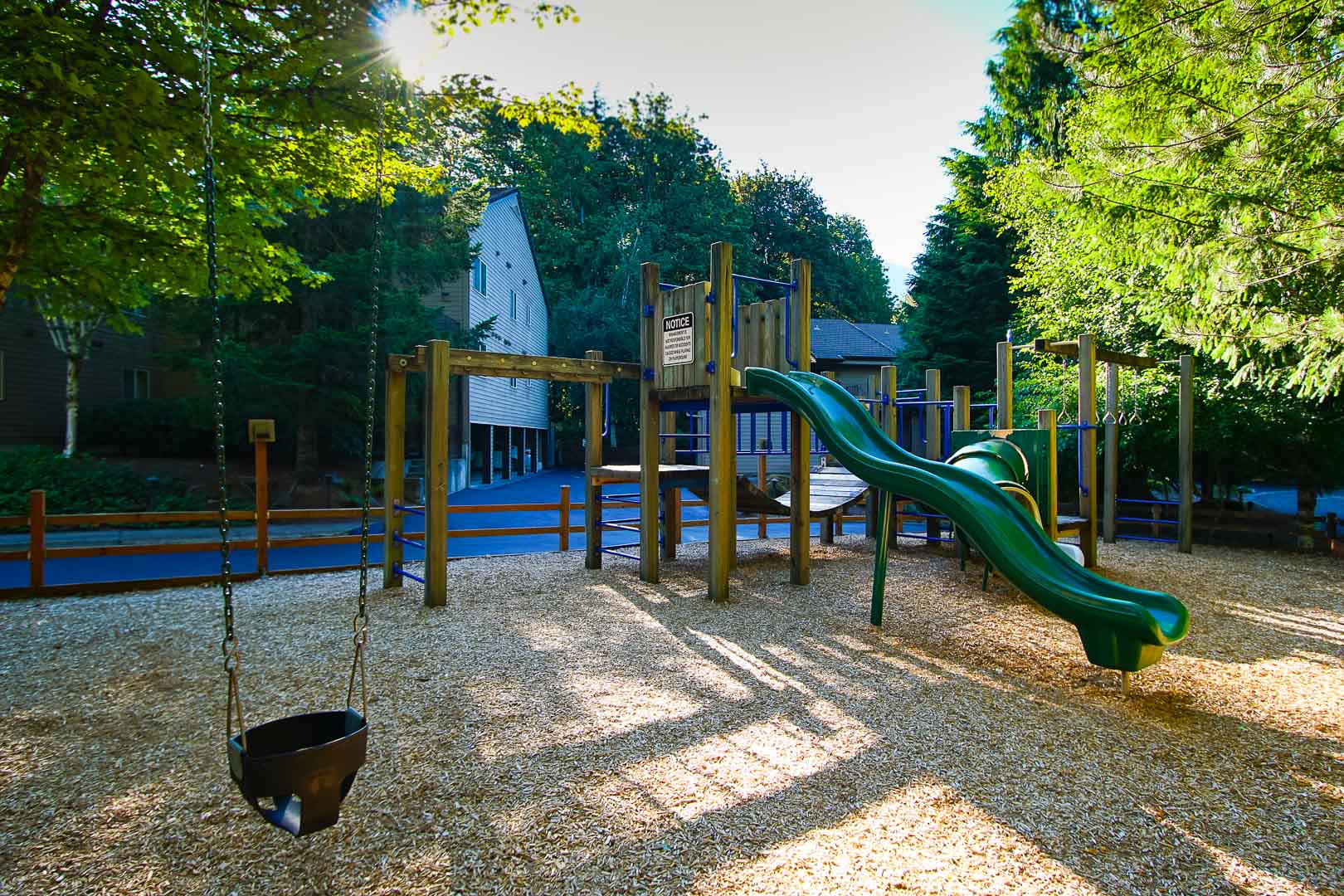 An enjoyable playground at VRI's Whispering Woods Resort in Oregon.